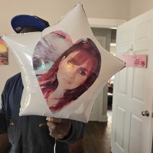Custom Heart Photo Balloon